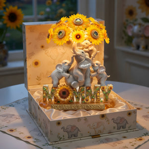 Sunshine Elephant Mom Light Box - Personalized Gift For Moms 03TYLU130426-Homacus