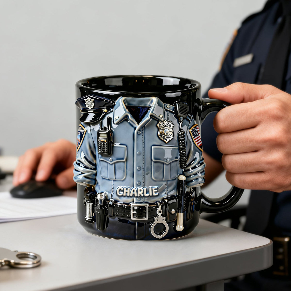 Proud Officer Coffee Mug – Personalized Gift for Police Officers 01PALU170126-Homacus