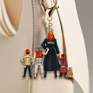 Personalized Gifts For Mom Keychain Mom And Kids 06QHHU220225HH-Homacus