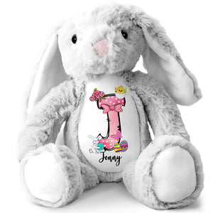 Personalized Gift For Easter Day Alphabet Stuffed Bunny 04XQMH130325-Homacus