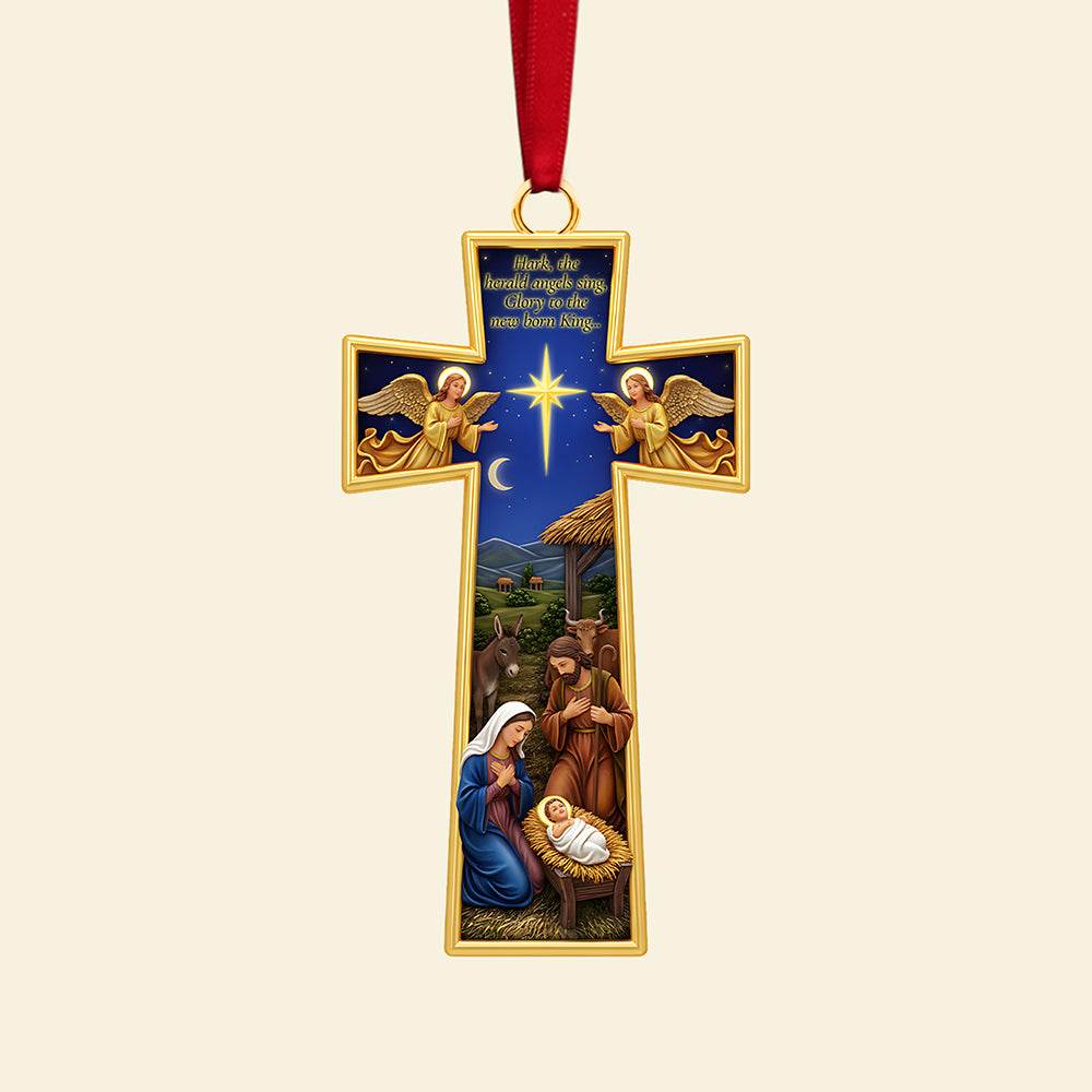Gifts For Jesus Lover, Jesus Christmas Acrylic Ornament 01hyta171025-Homacus