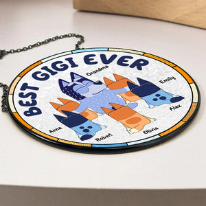 Personalized Gifts For Grandma Stained Glass Ornament Best Nana Ever 01ACDT280325-Homacus