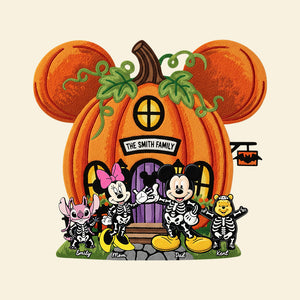 Pumpkin House Doormat - Personalized Halloween Gifts For Family 02naqn140825-Homacus