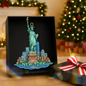 Personalized Christmas Gift - Iconic Destinations Ornament 01OHQN011025-Homacus