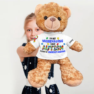 Autism Awareness Bear With Personalized Shirt 05toqn270225-Homacus