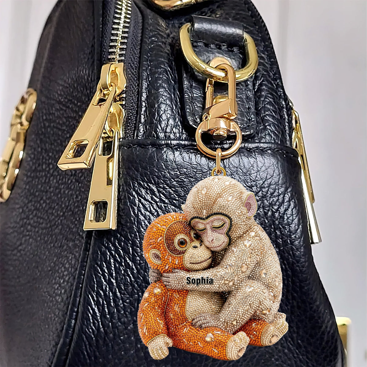 Monkey Punch Viral Keychain - Personalized Gifts 07NAQN040326-Homacus