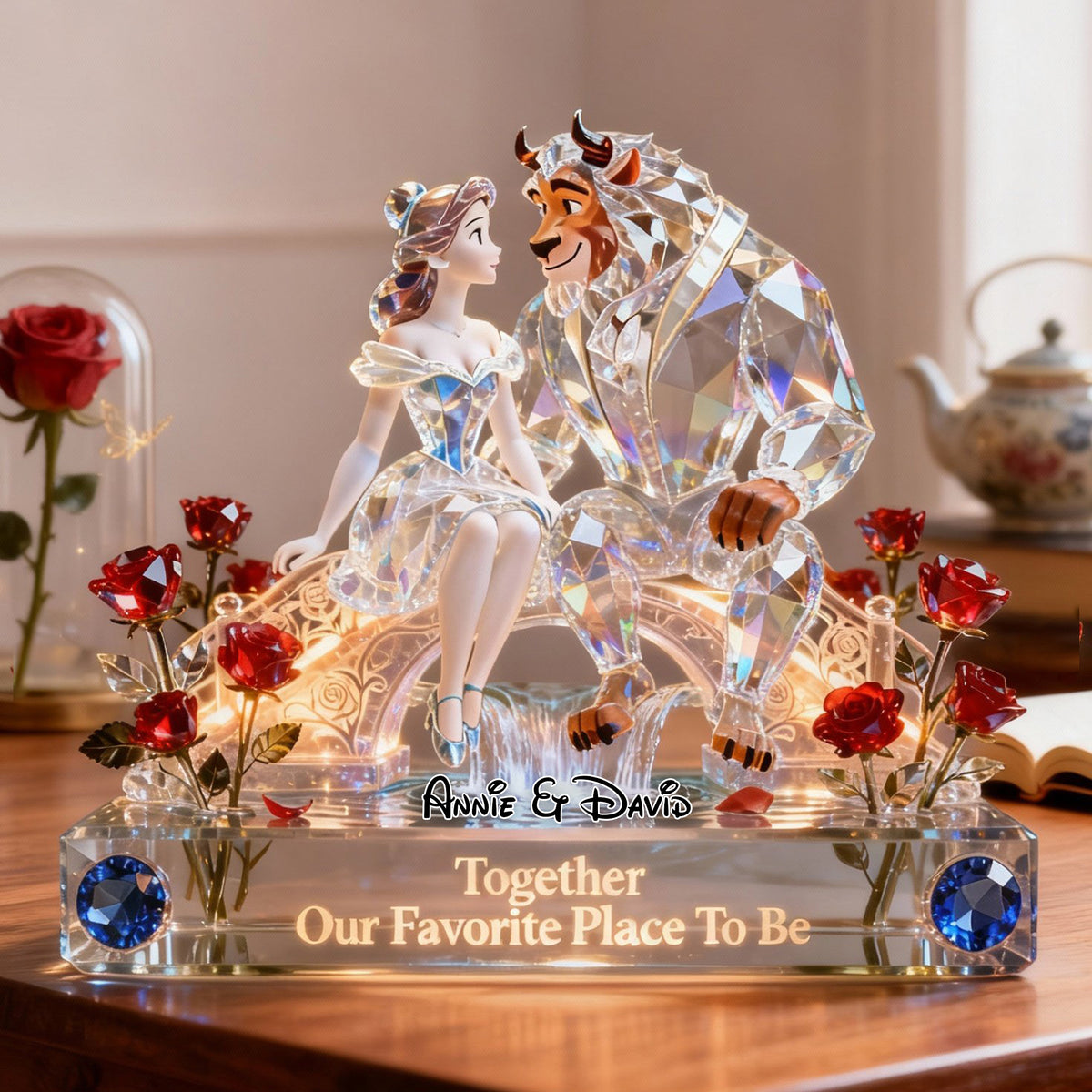 Crystal Couple Acrylic Plaque - Personalized Gifts For Couple 02OHLU040226-Homacus