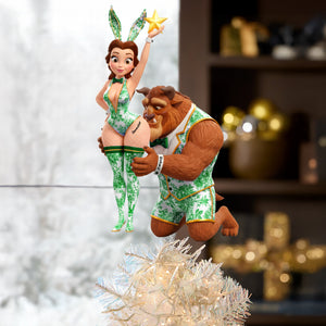 Naughty Couple Christmas Tree Topper - Personalized Gifts For Couple 03ohqn201125-Homacus