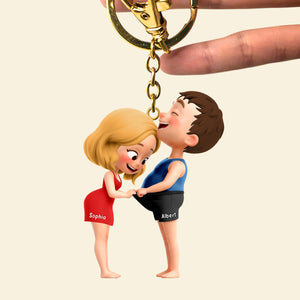 Cheeky Couple Keychain - Personalized Gifts For Couple 02qhqn291025-Homacus