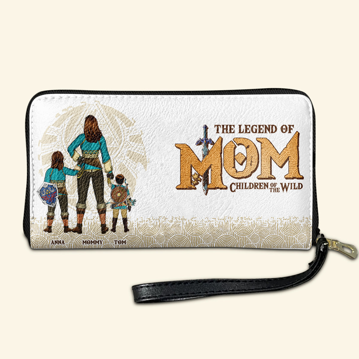 Personalized Gifts For Mom Twill Faux Leather Wallet The Legend Of Mom 03HUDT280325HG-Homacus