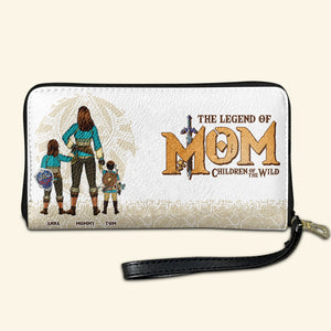 Personalized Gifts For Mom Twill Faux Leather Wallet The Legend Of Mom 03HUDT280325HG-Homacus