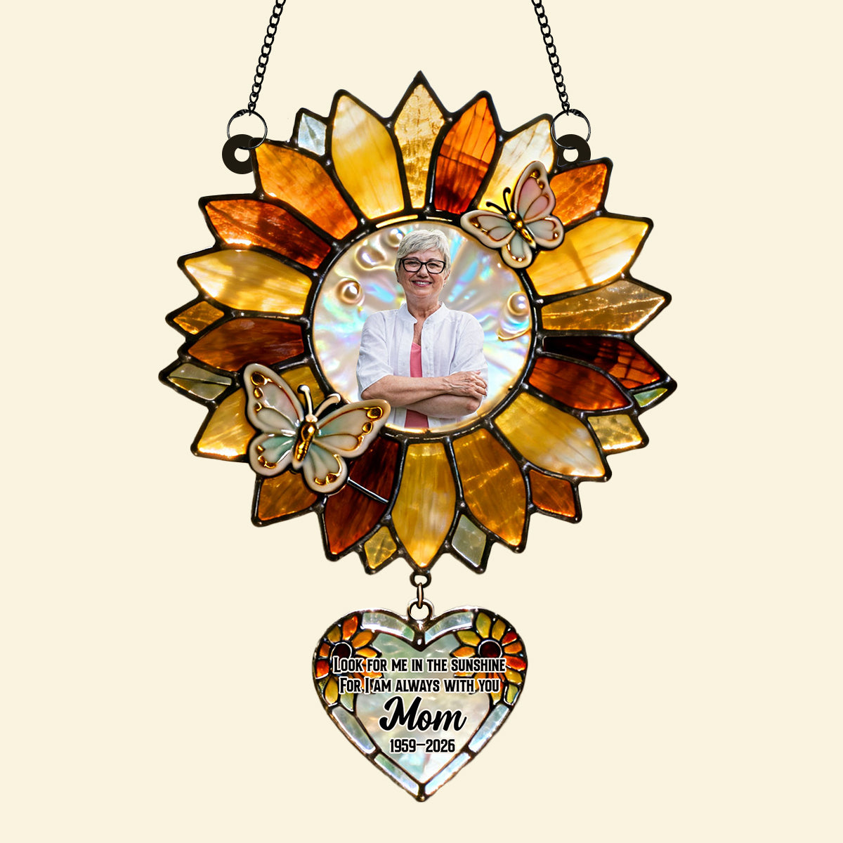 Heaven Memorial Suncatcher - Custom Photo Gifts 03natn100226-Homacus
