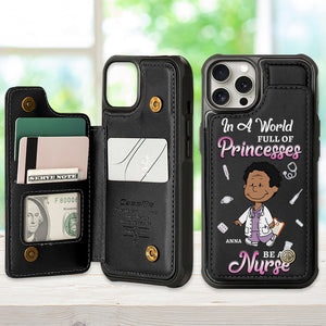 Personalized Gift For Nurse Leather Flip Wallet Phone Case 01XQMH240225HG-Homacus