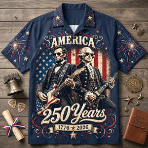 Celebrating 250 Years Of Freedom Hawaiian Shirt - Personalized Gifts For Patriots 01NATN290526-Homacus