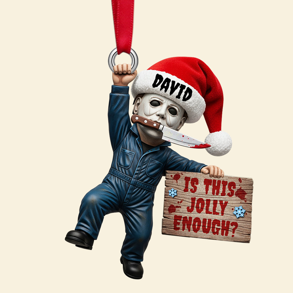 Creepy Jolly Christmas Ornament, Personalized Gifts For Horror Fans 01qhtn150925-Homacus