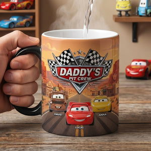 Daddy's Crew Magic Ceramic Coffee Mug - Personalized Gifts For Dad 04natn070526-Homacus