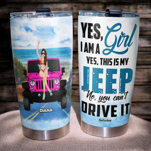 Personalized Gifts For Her Tumbler I Am A Girl This Is My Car-Homacus