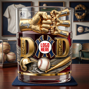 Best Legend Dad Ever Whiskey Glass - Personalized Gifts For Dad 02NATN220526-Homacus