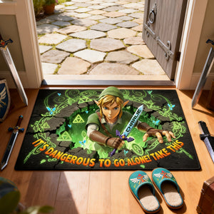 Fantasy Hero Doormat - Personalized Gifts For Gamers 04TGLU030226-Homacus