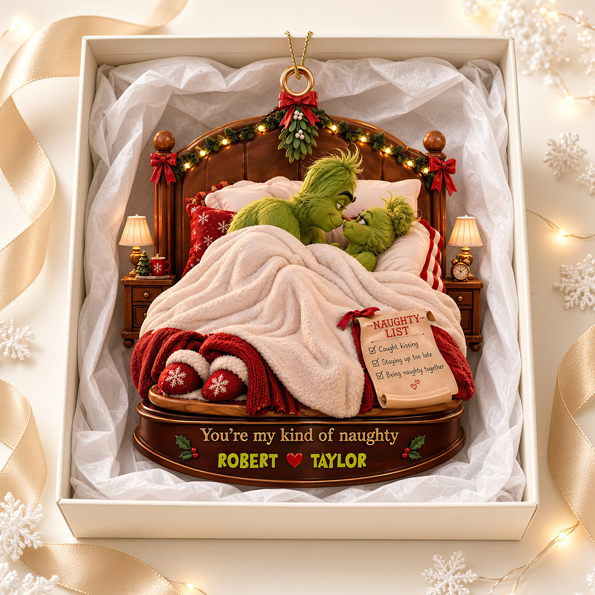 Furry Naughty Couples Acrylic Ornament - Personalized Christmas Gifts For Couples 03ttdt160926-Homacus