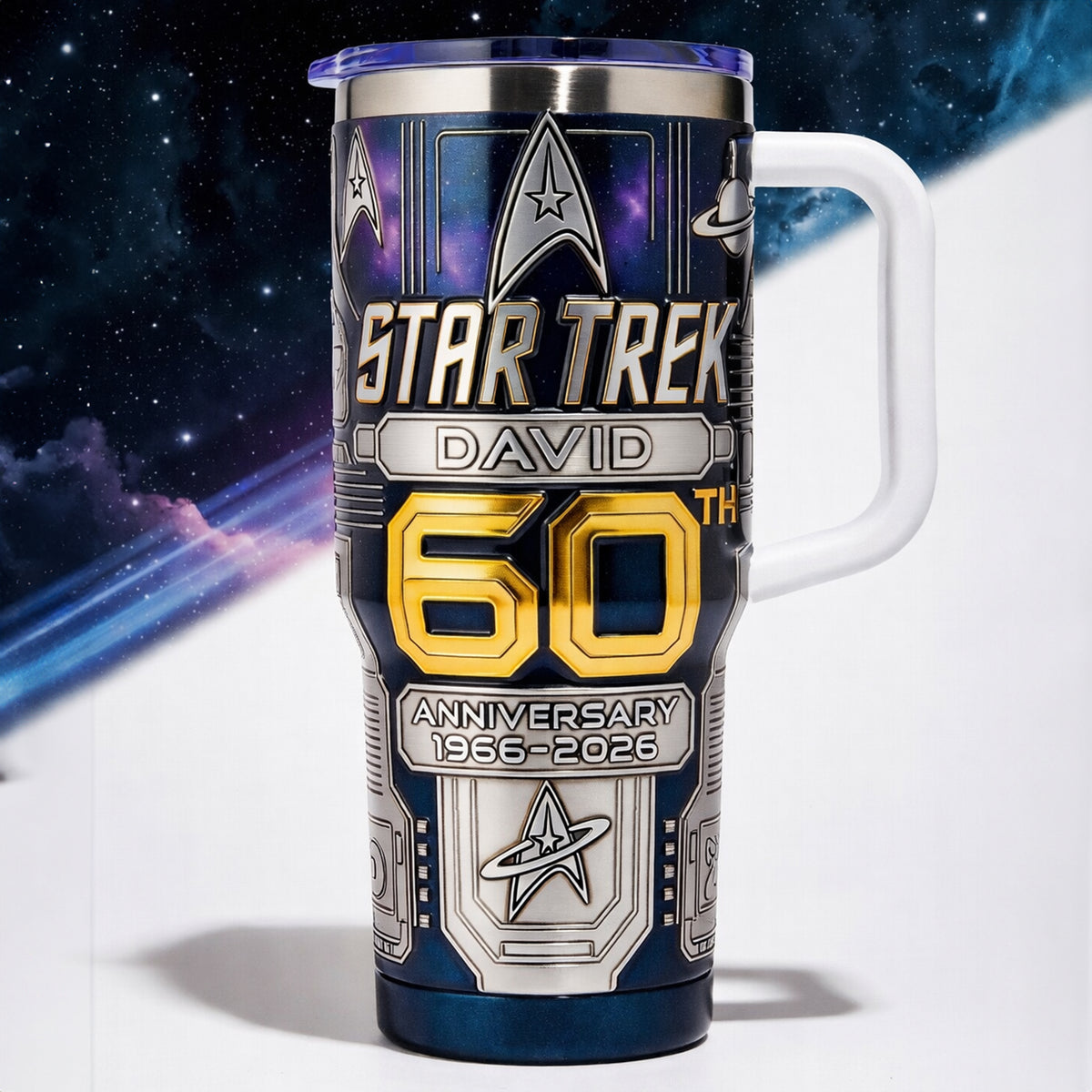 60th Anniversary Universe 40oz Tumbler - Personalized Gifts For Celebration Tumbler 05OHLU020326-Homacus