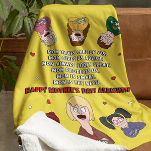 Personalized Gifts For Mom Blanket Happy Mother's Day Alright 05KADT281224HG-Homacus