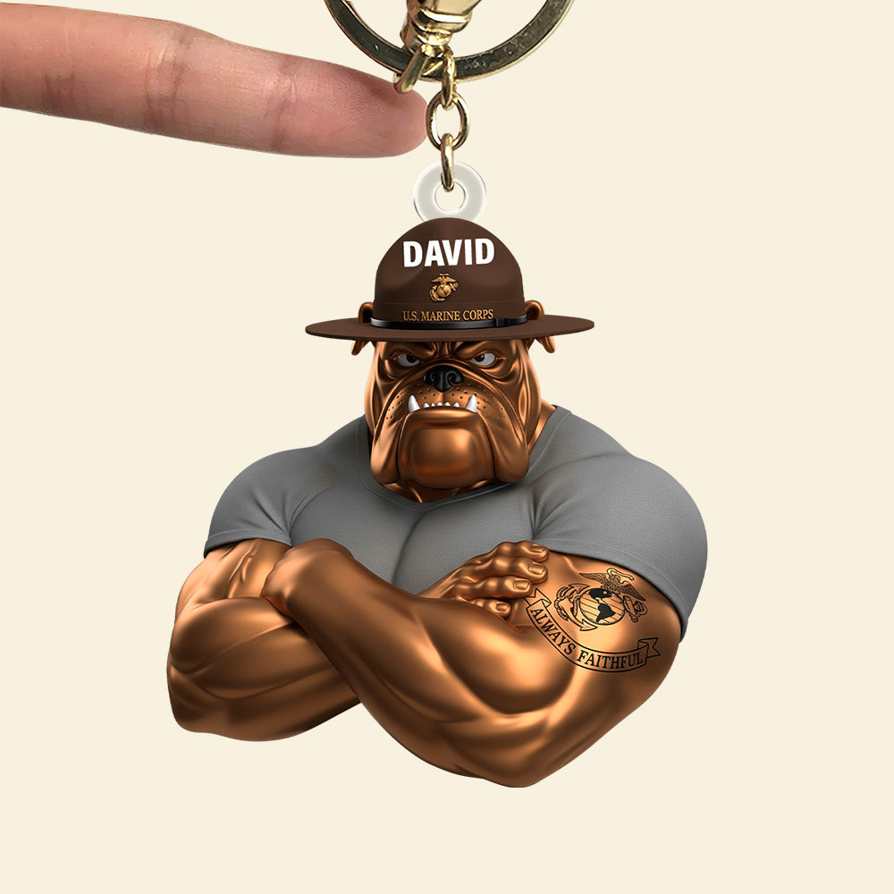 Military Keychain - Personalized Gift for Proud Veterans 02natn230625-Homacus