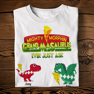 Personalized Gifts For Mothers Shirt Cute Dino Kids 03KALU210225-Homacus
