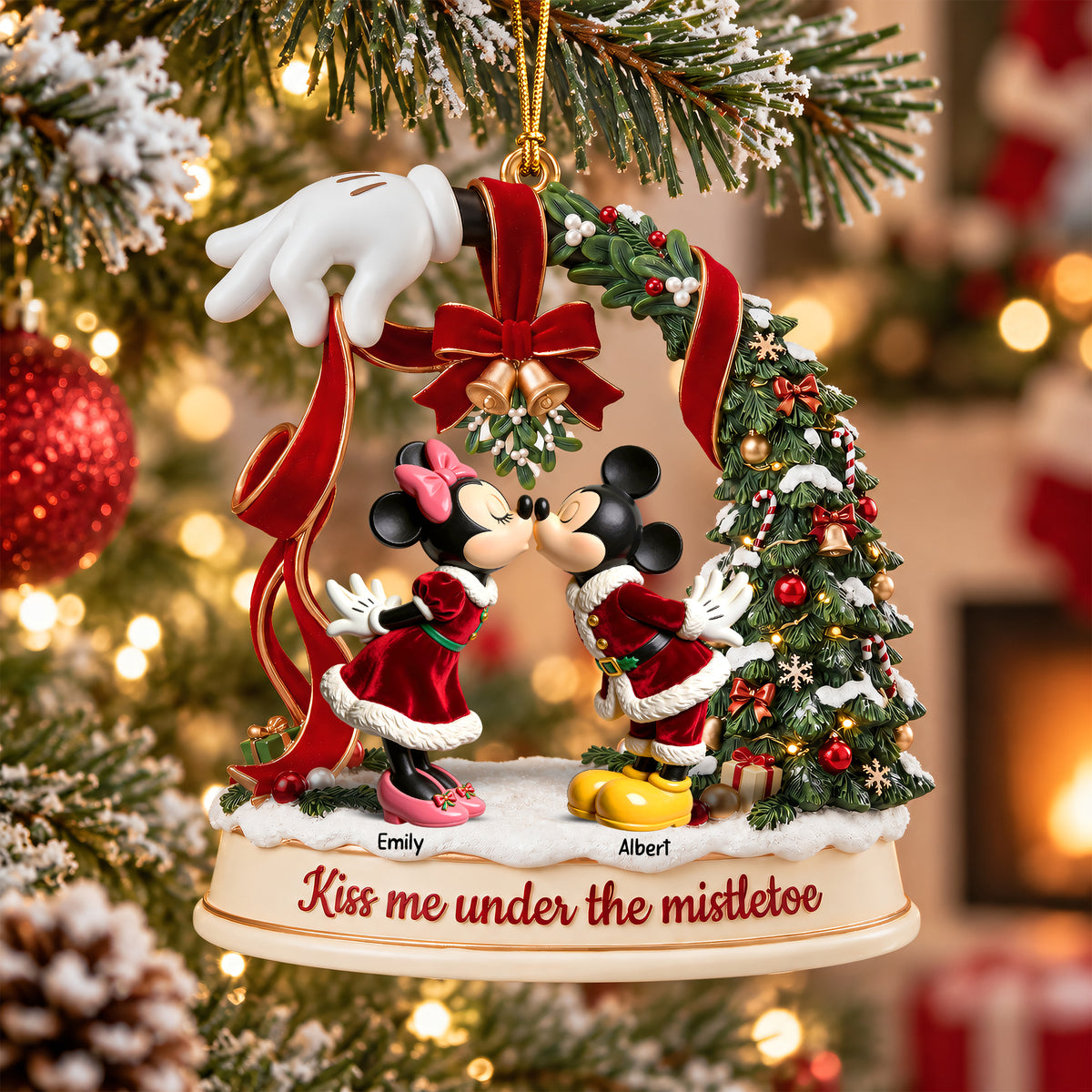 Romantic Couple Acrylic Ornament - Personalized Gifts For Couple 02toqn070926