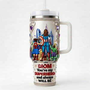 Brave Mom City Tumbler Handle - Personalized Gifts For Heroic Mom 03OHDT100426-Homacus