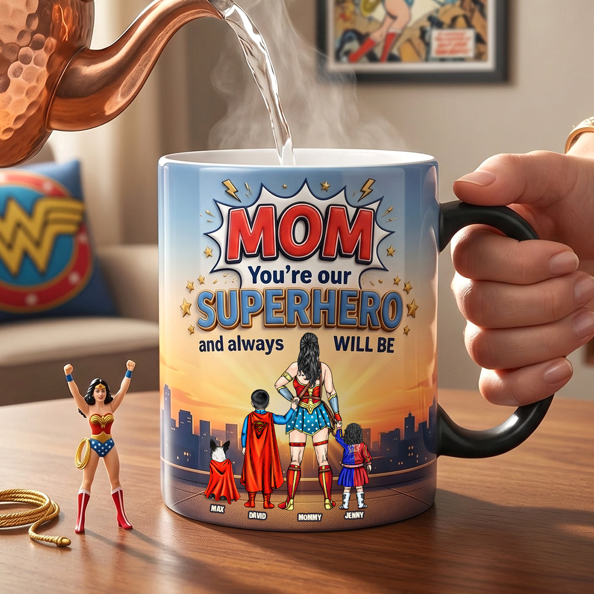 Fearless Guardian Mom Magic Mug - Personalized Gifts For Mothers 04natn140426-Homacus
