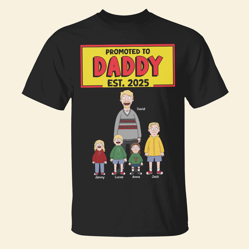 Personalized Gifts For Dad Shirt 01totn210125hg Promoted To Daddy-Homacus