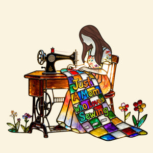 Mom’s Sewing Corner Suncatcher - Personalized Gifts For Mom 04OHTN250326-Homacus