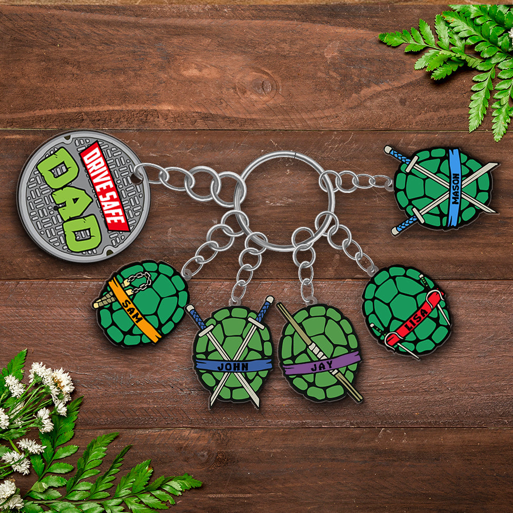 Personalized Gifts For Dad Keychain With Charms 02HTMH040424-Homacus
