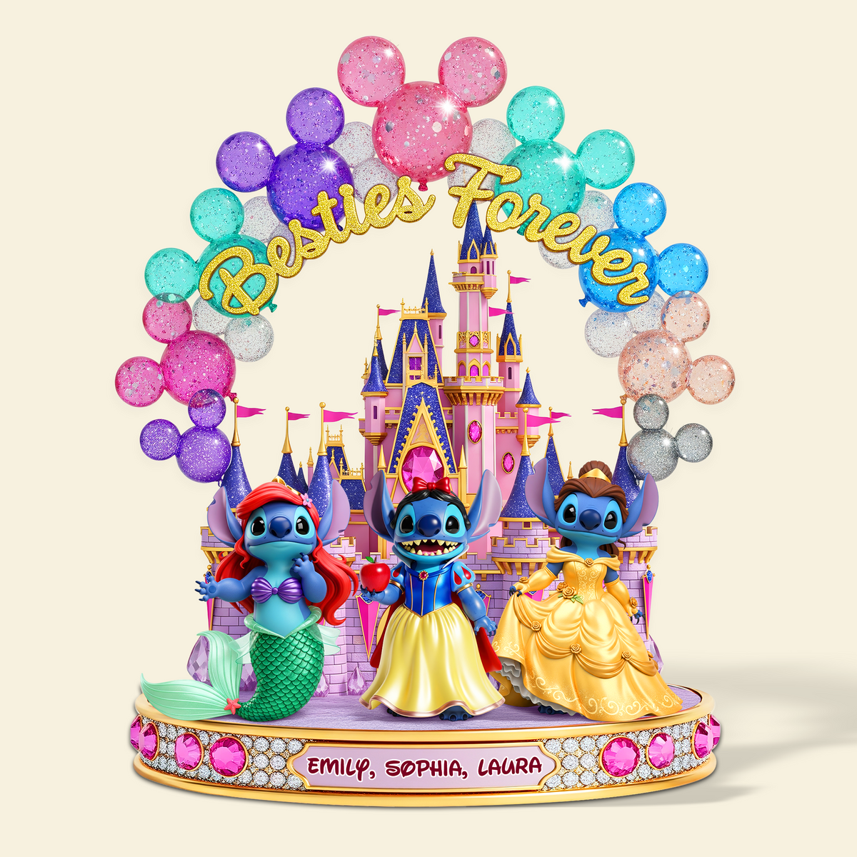 Cute Monster Besties Plaque - Personalized Gifts For Besties 04ohpu250625-Homacus