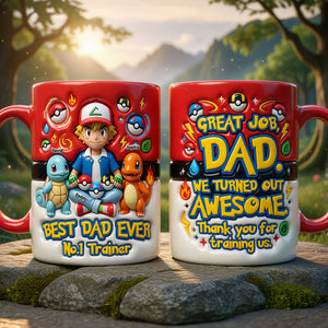 Number One Training Dad Red Accent Mug, Personalized Gifts For Dads 02qhqn140526-Homacus
