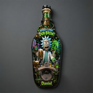 Crazy Scientist Wooden Wall Hanging Bottle Opener - Personalized Gifts 02hadt200726-Homacus