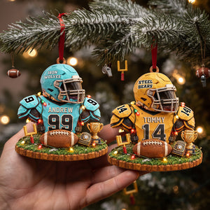 Bulk Up Sport Wood Effect Ornament, Personalized Gifts 03QHLU141026-Homacus