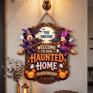 Enter If You Dare Acrylic Sign - Personalized Spooky Gifts For Family 01toqn310726-Homacus