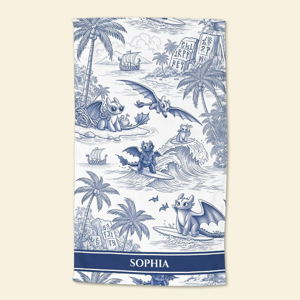 Winged Vibes Beach Towel Personalized Gifts For Fantasy Lovers 03TGDT180725-Homacus