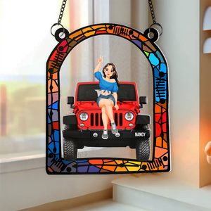 Personalized Gifts For Off Road Car Window Hanging Suncatcher Ornament 03ohpu270225-Homacus