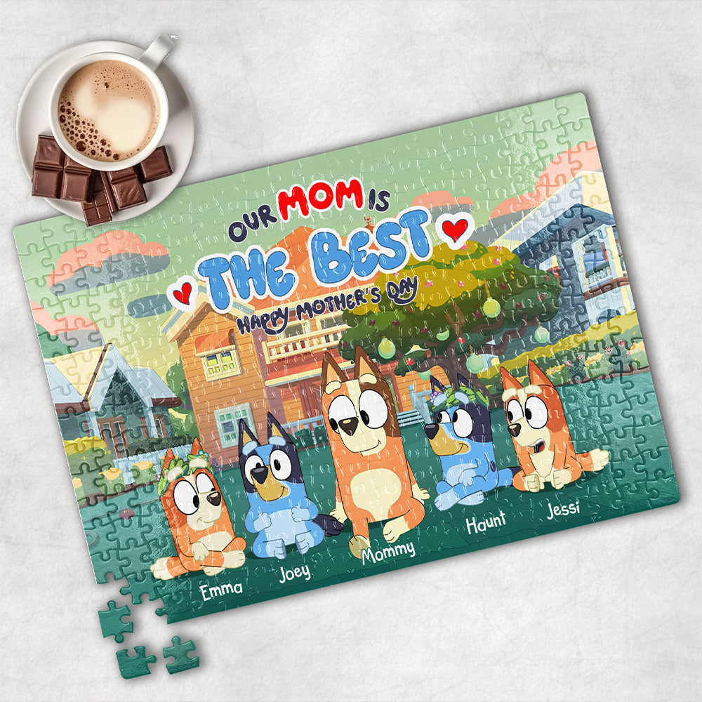 Personalized Gifts For Mom Jigsaw Puzzle, Our Mom Is The Best 02OHLU180325-Homacus