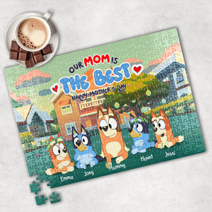 Personalized Gifts For Mom Jigsaw Puzzle, Our Mom Is The Best 02OHLU180325-Homacus