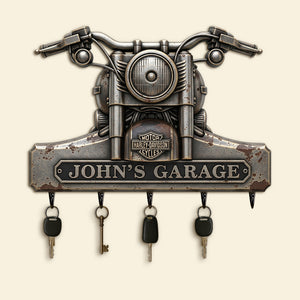 Motorcycles Garage Personalized Gifts For Motor Lovers Key Hanger 01natn070725-Homacus