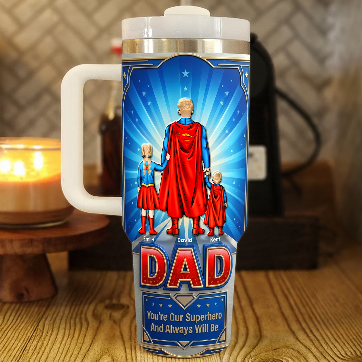 Fearless Guardian Dad Tumbler - Personalized Gifts For Dads 01naqn180426-Homacus