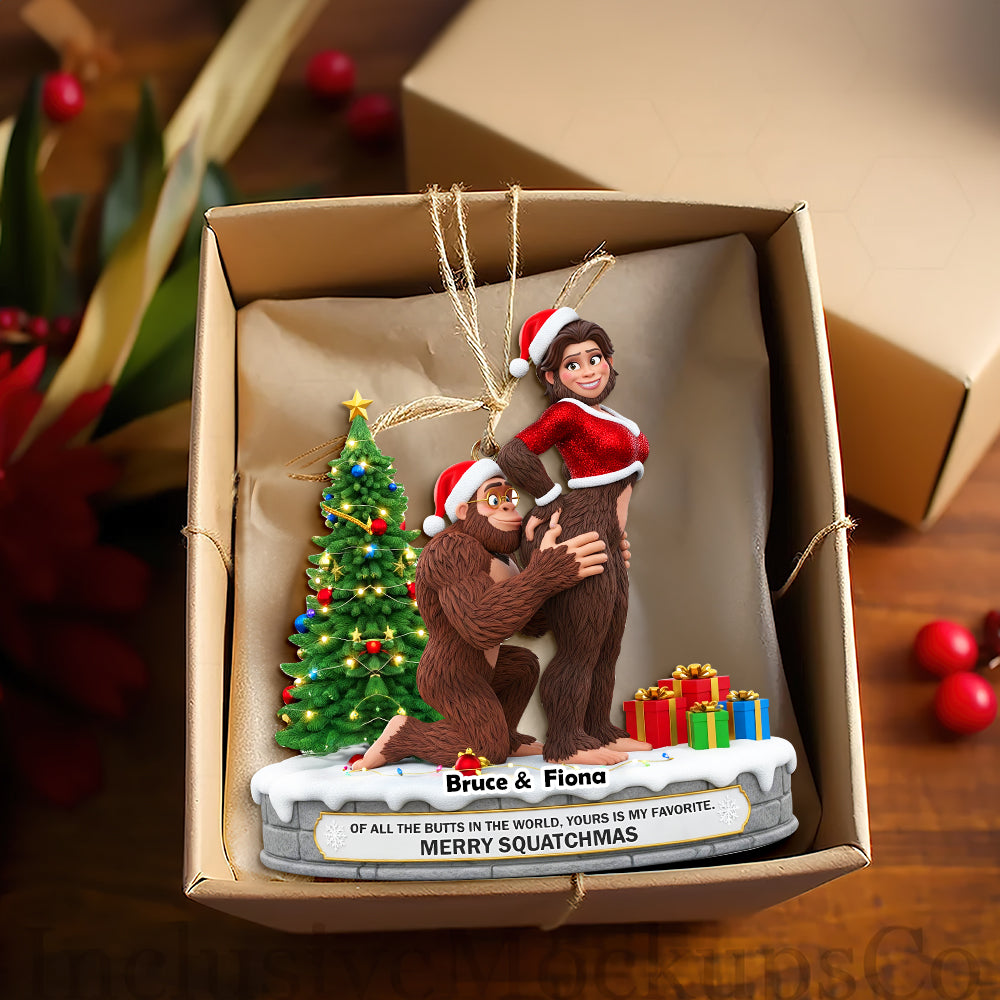 Playful Giant Forest Couple Ornament - Personalized Christmas Gift For Couples 01OHLU160925-Homacus