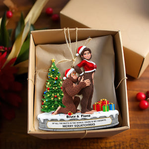 Playful Giant Forest Couple Ornament - Personalized Christmas Gift For Couples 01OHLU160925-Homacus