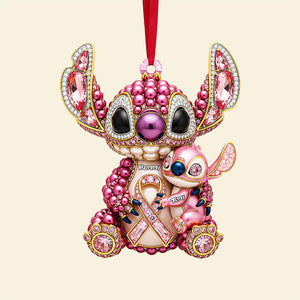 Breast Cancer Mom Ornament - Personalized Gifts For Mom 05nata060925-Homacus