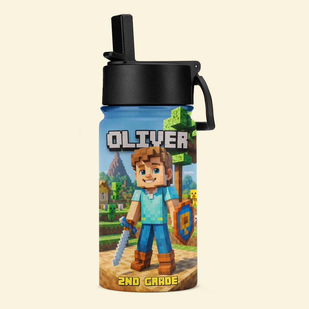 Pixel Adventure Custom Photo Gifts For Kid Tumbler 02natn260725-Homacus