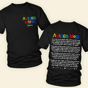 Personalized Gifts For Autism Mom Shirt I'm A Proud Autism Mom 01HUDT250225-Homacus